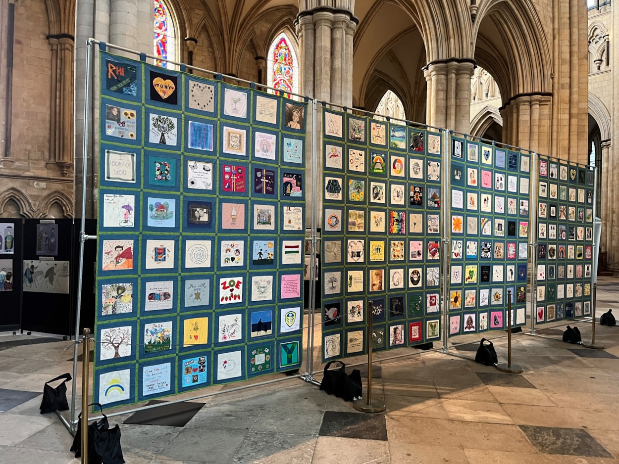 Baton of Hope Leeds tour 3: The Baton of Hope suicide prevention tour comes to Leeds on World Suicide Prevention Day, September 10. Pictured is the Yorkshire Speak Their Name memorial quilt.