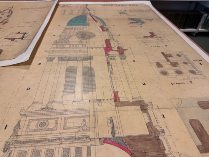 Leeds Town Hall clock tower: Created in 1857, a year before the building was opened by Queen Victoria, the elaborate illustrations are part of the collection at West Yorkshire Archives Service and include the classical stonework and emblematic owls adorning the tower exterior.
They were prepared as part of the “articles agreement” put together by contractors Addy and Nicholls, who took on the mammoth task of constructing the tower.