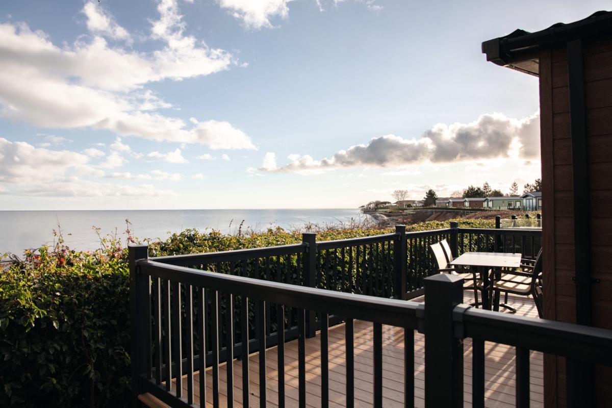 Signature Gold caravan sea view at Hafan y Mor