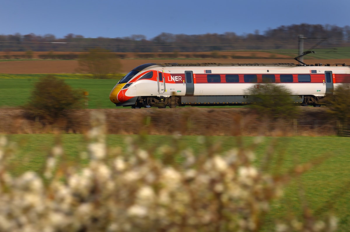 LNER Azuma Train in Countryside