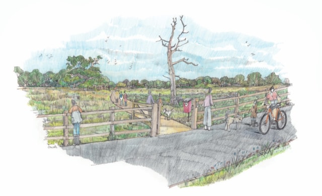 Clyst Meadows sketch - c EDDC