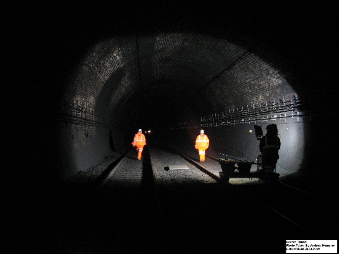 Inside Severn tunnel: Severn Tunnel