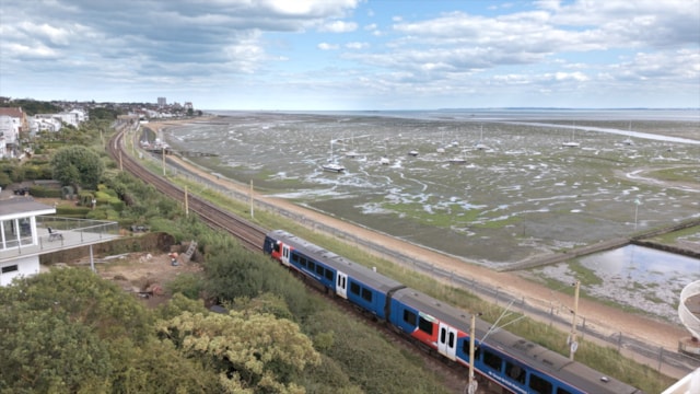Greater Anglia train equipped with PANDAS-V on the c2c route