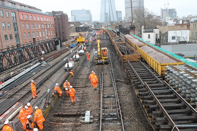 Easter works - Thameslink - point removal at London Bridge: Easter bank holiday 2015