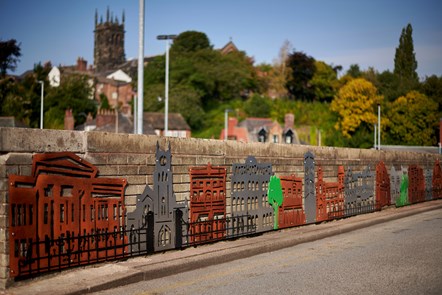 Macclesfield townscape created by sculptor, Tim Davies.