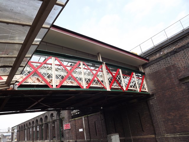Chester Station Footbridge restored