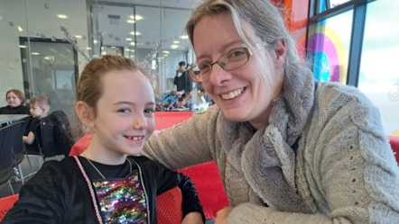 Mum Sarah Farmer with six-year-old daughter, Lucy