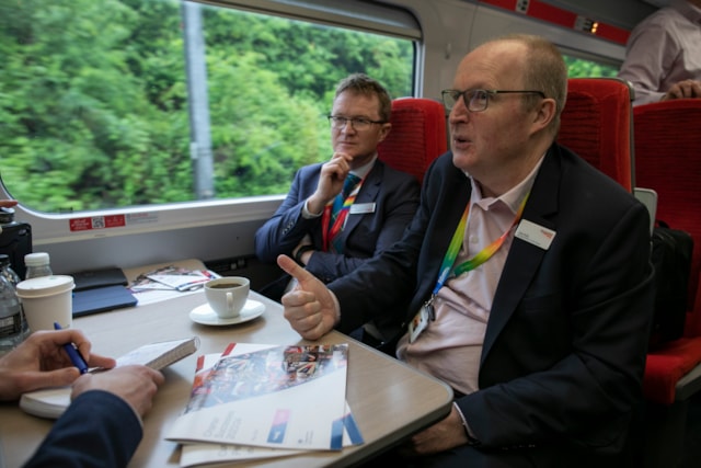 LNER Managing Director David Horne and Network Rail Managing Director for Eastern Region Jake Kelly