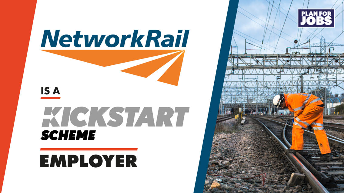 Network Rail takes on first cohort of placements under Government’s Kickstart scheme: KS-NetworkRail 2 Tw