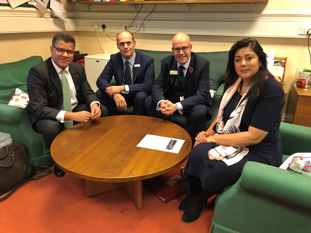 Alok Sharma MP welcomes development work starting to improve accessibility for Tilehurst station: Network Rail Meeting - Tilehurst Station 2 (002)