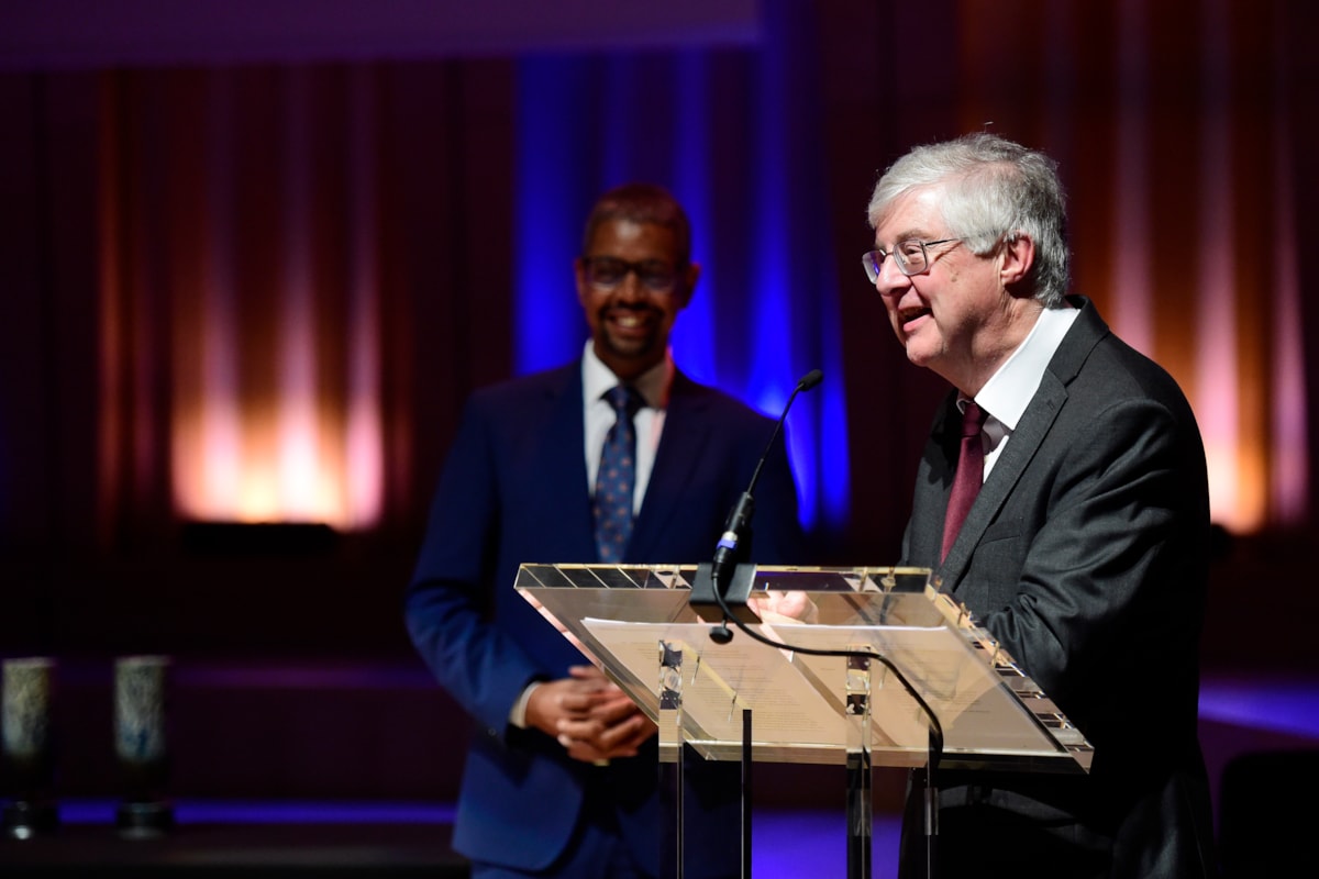 First Minister Vaughan Gething and Mark Drakeford MS 2
