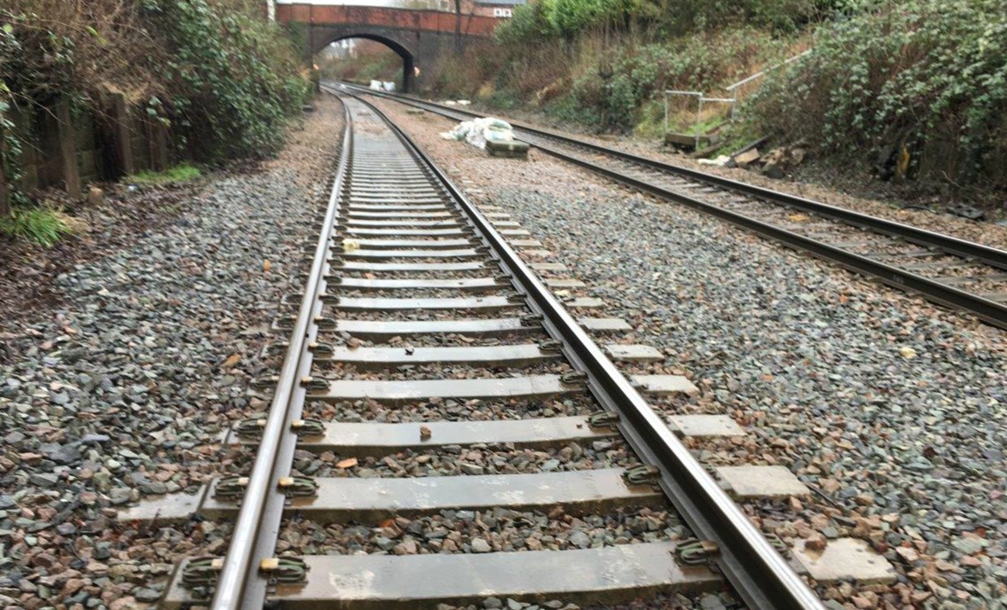 State of the track at 'Bleeding wolf' near Altrincham before upgrade