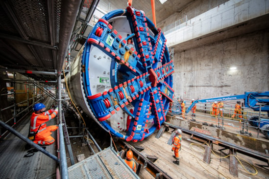 TBM Madeleine cutterhead lift OOC Oct 2024