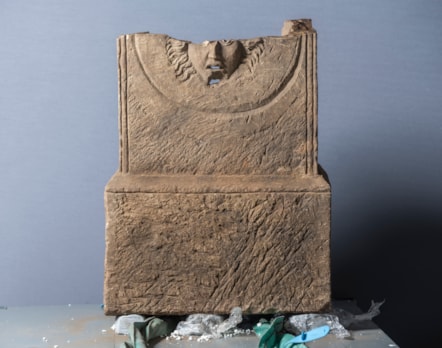 A fragment of Roman altar pre conservation. Photo © Phil Wilkinson (3)