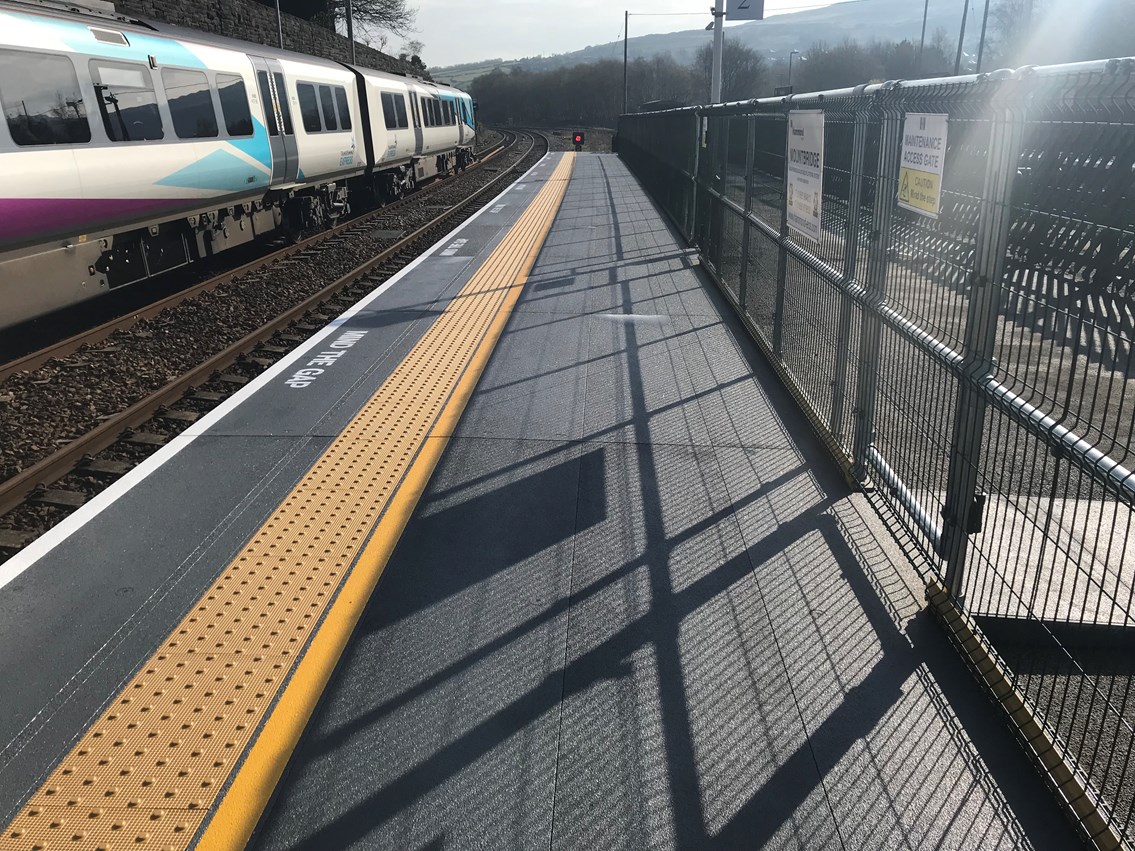 Improved platform two at Marsden station-2