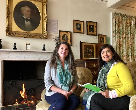 reshma ruia with penny bradshaw at rydal mount image