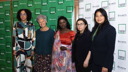 Kaya Comer-Schwartz, Leader of Islington Council, Emily Cass, Sophie Musabe Masereka, Sawsan Salim, Cllr Roulin Khondoker, Executive Member for Equalities, Culture