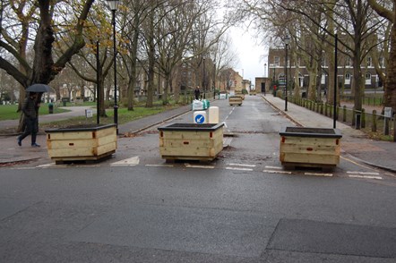 Part of Highbury Crescent, in Highbury Fields; Islington Council is consulting on plans to boost air quality and green space by closing the section of road permanently