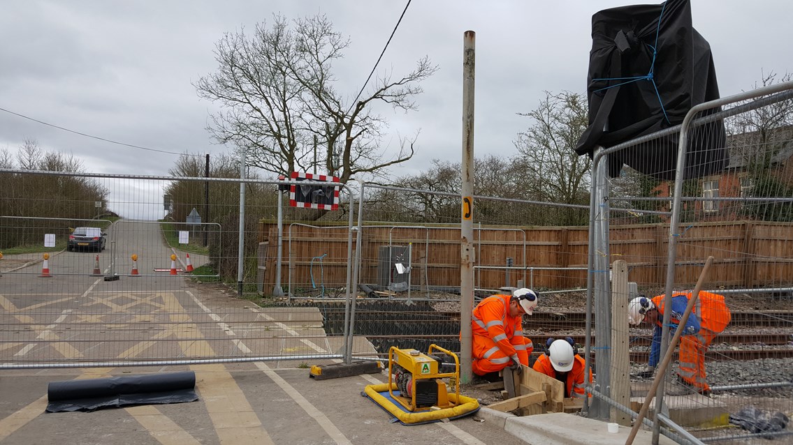Broad Oak level crossing will reopen on Friday 24 March