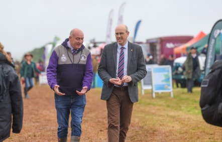 John Davies and Cabinet Minister for Rural Resilience and Sustainability, Llyr Gruffydd