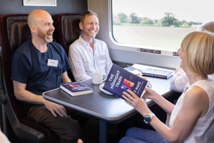 Matt Haig and Book Group - on train book club 3