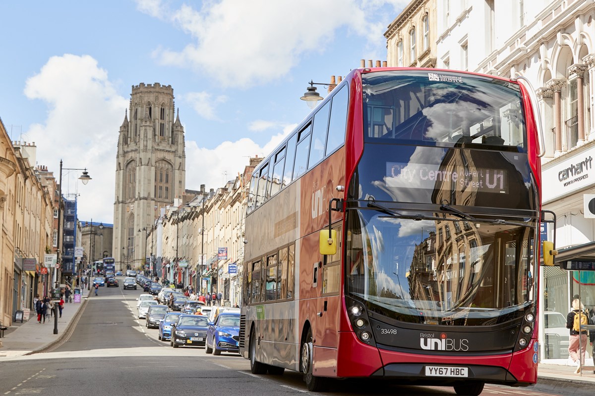 Bristol's U1 service on Park Street