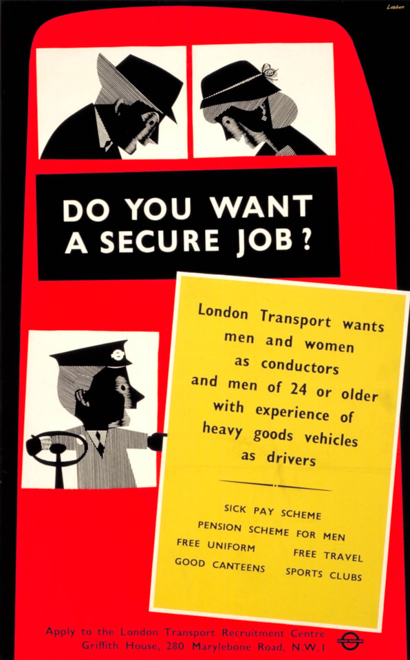 LTM Image - 1983 4 6870 Do you want a secure job by Lobban 1956 (C) TfL from London Transport Museum's collection