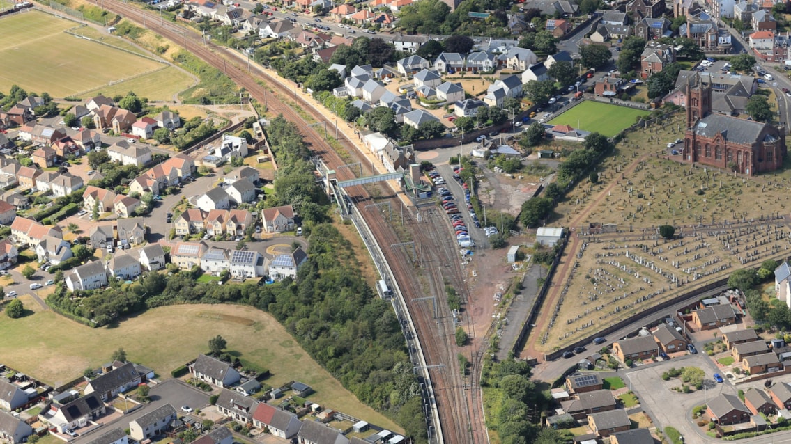 This weekend: Engineering work gets underway on East Coast Main Line: Routeview Dunbar Station 28.07.26