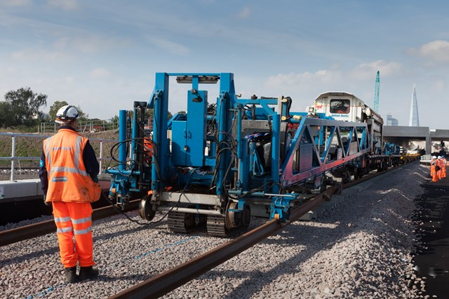 The NTC laying sleepers