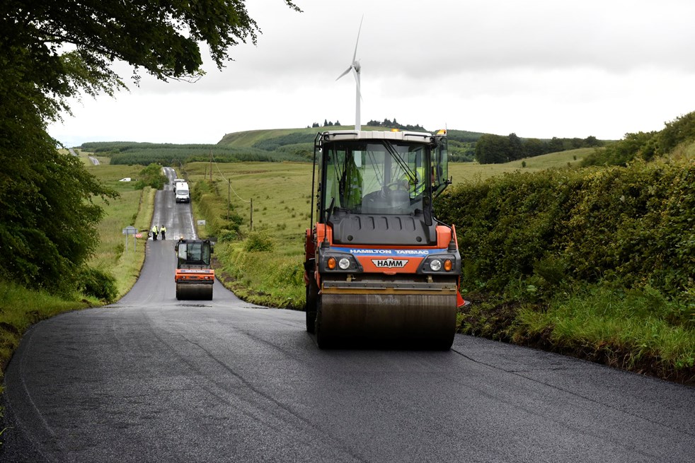 Major road resurfacing projects are underway