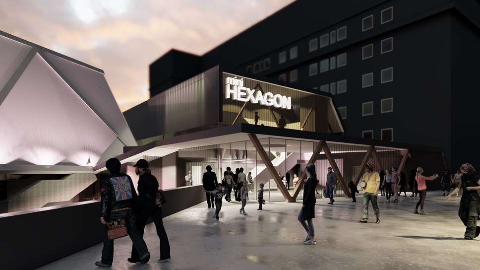 Hexagon new space - artists impression