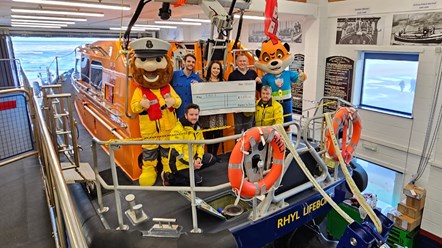 Presthaven RNLI total 2023 fundraising cheque