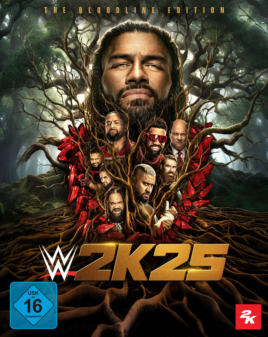 WWE 2K25 Bloodline Cover