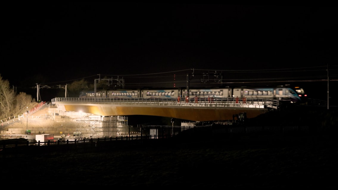 First train over Clifton bridge January 15 2026