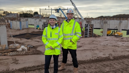 L-R, Cllr Aidy Riggott and Peter Harrison, Project Manager