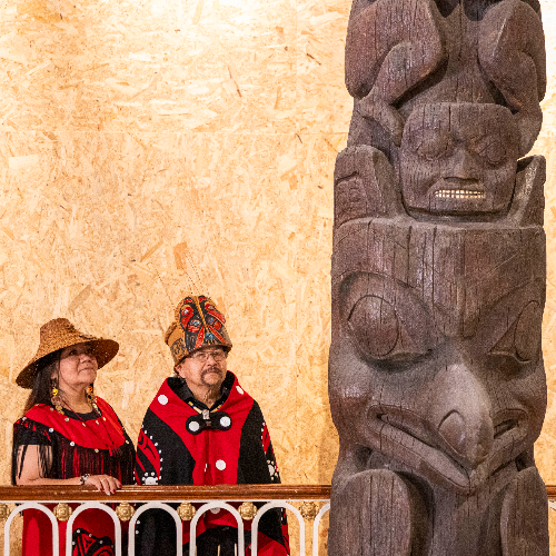 Nisga'a delegation visit to the National Museum of Scotland