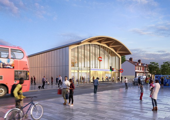 Reminder: Colindale Tube station to close from Friday 7 June until December 2024 as part of its major upgrade, which includes making the station step-free: TfL Image - Colindale Station Exterior View