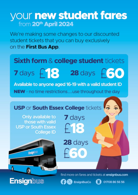 Student Fares Poster 04-24