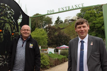 Councillor at Dudley Zoo for tourism week