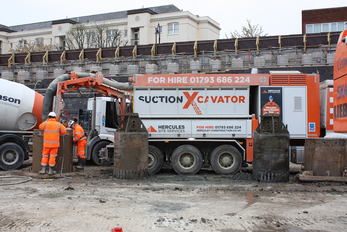 Zero Trim Piling: HS2's contractors, SCS and Skanska Cementation, have developed a new piling method which vacuum excavates piles - reducing health and safety risks, noise, man hours, and project costs. It is a world first innovation that has the potential to change how piling is done in the future.

Tags: Piling, Innovation