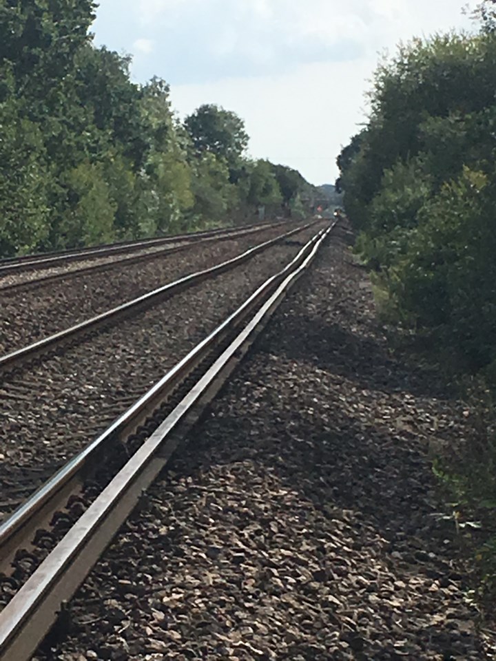 Wobbly track near Keymer Junction