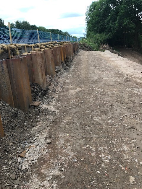 Dean Farm foot crossing preparatory work
