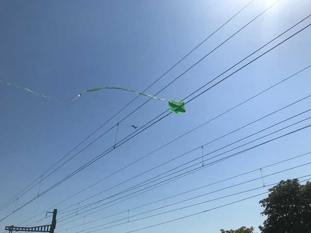 Overhead electric wires warning after kite flyers risk their lives: Kite compromising OLE