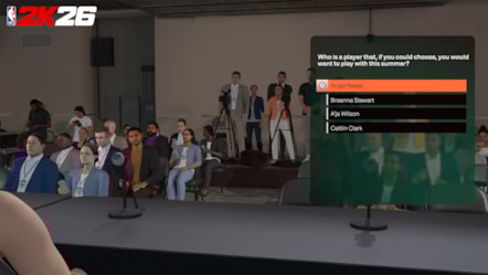 NBA 2K26 The W Press Conference Questions.