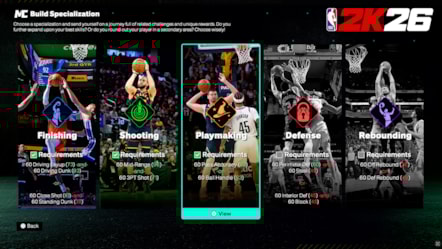 NBA 2K26 MyPLAYER Build Specialization 
