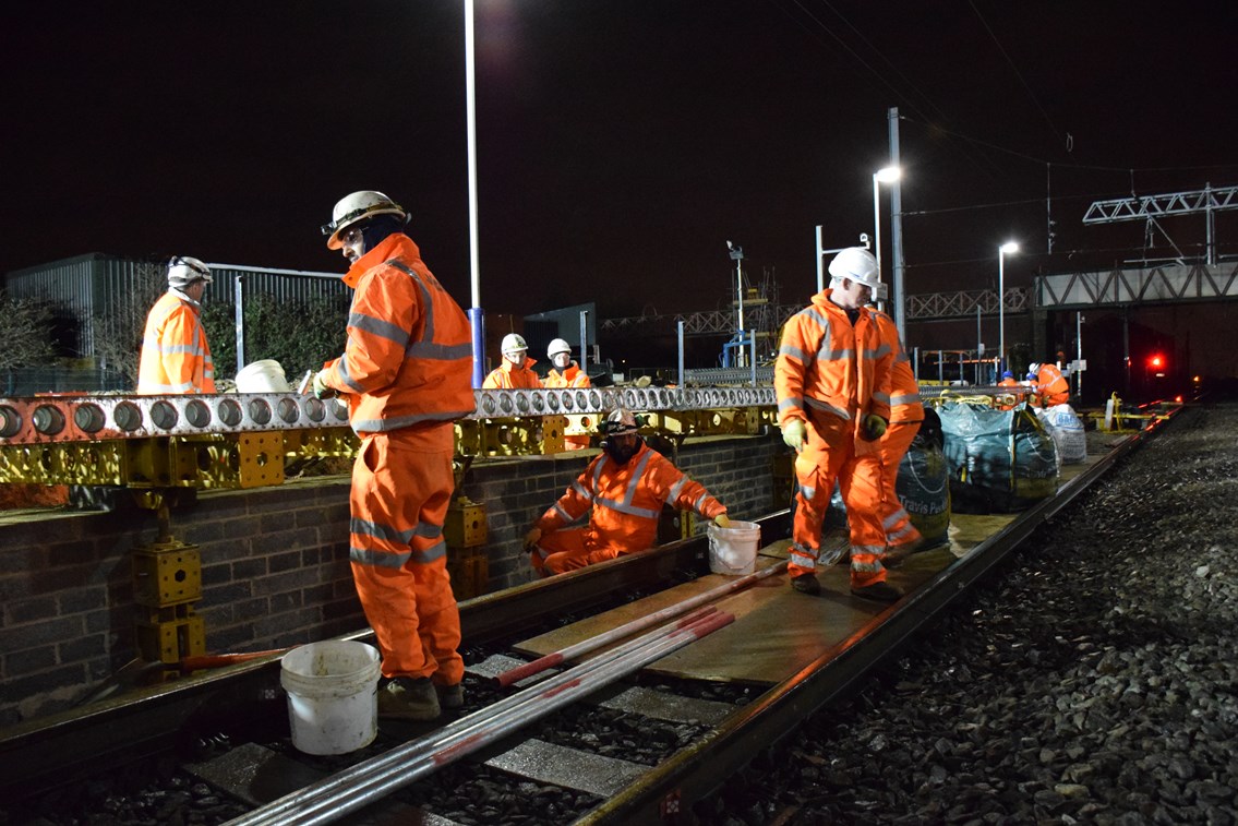 Southall station upgrade work