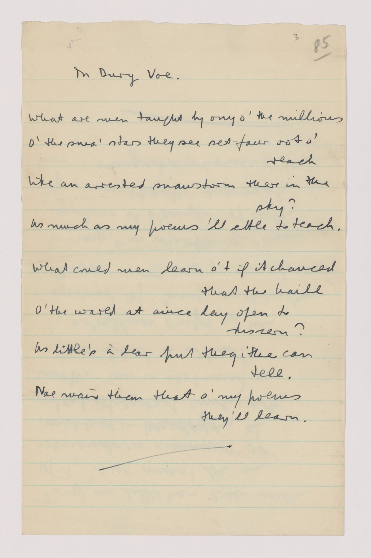 In Dury Voe by Hugh MacDiarmid. Credit: National Library of Scotland.