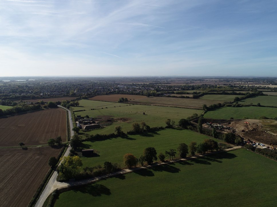 Garden Village site aerial