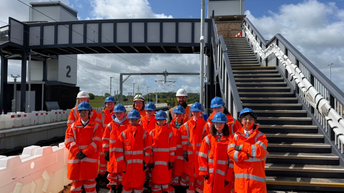 New train station creates lasting legacy for East Renfrewshire ahead of opening: Hillview Primary visit Balgray Station as part of an industry taster day-2