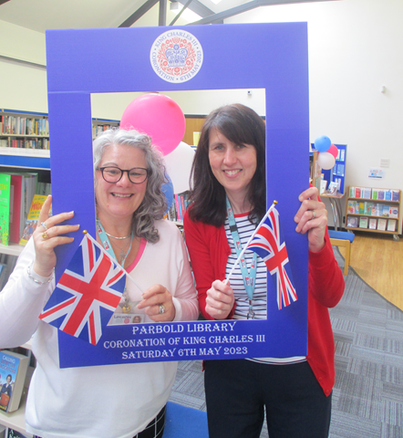 Library staff at Parbold Library